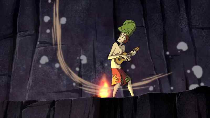 Come on, Shaggy. Grab onto a root!