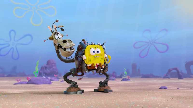 Come on, SpongeBob. Let's hightail it down yonder!