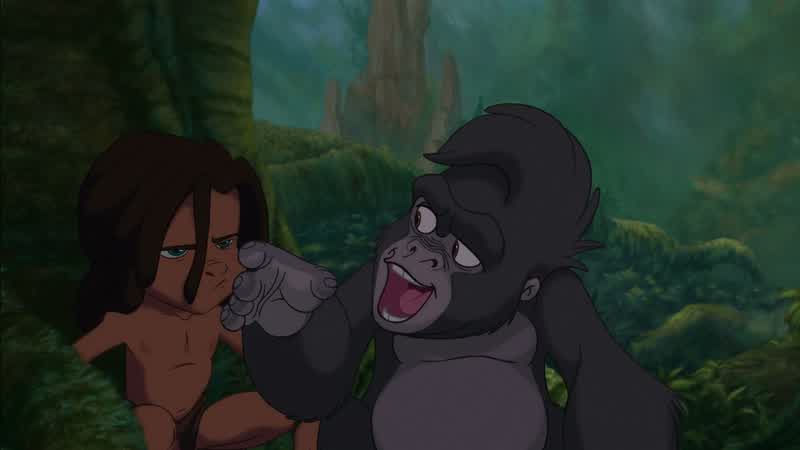 Come on Terk Step on it Last one there's a dung beetleYeah And the first one's gotta eat it Terk can I come