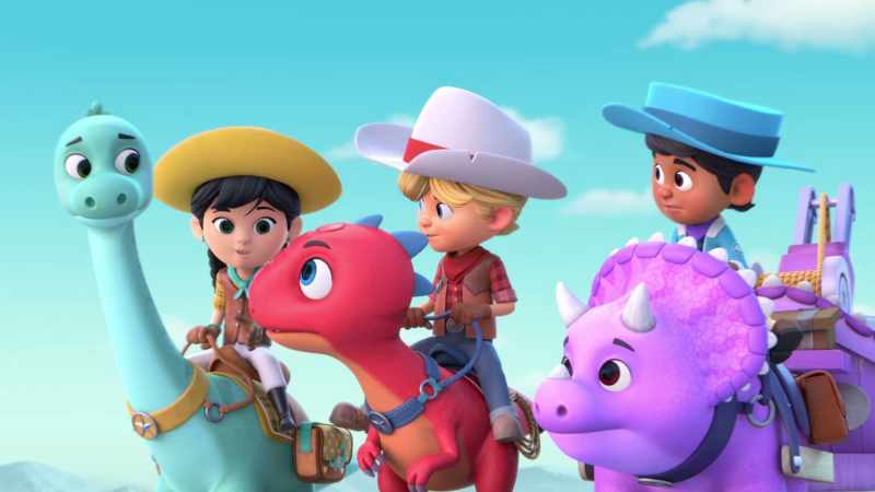 Come on, y'all! Dino Ranchers, ride!