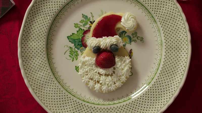 Comemos essa panqueca de Papai Noel