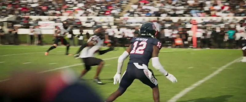 Comes near the sidelines. It's complete, and it's not gonna go far