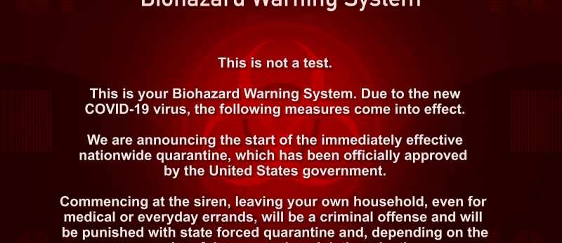 Commencing at the siren leaving your own household