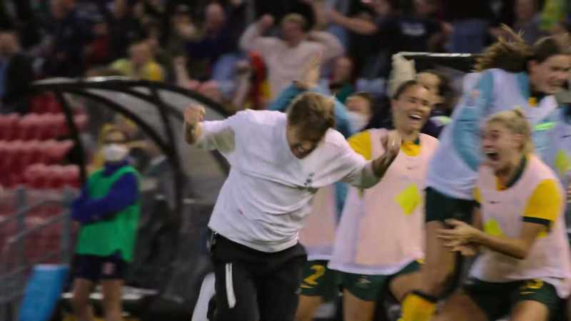 COMMENTATOR 1: Australia equalize! - (CROWD CHEERING)