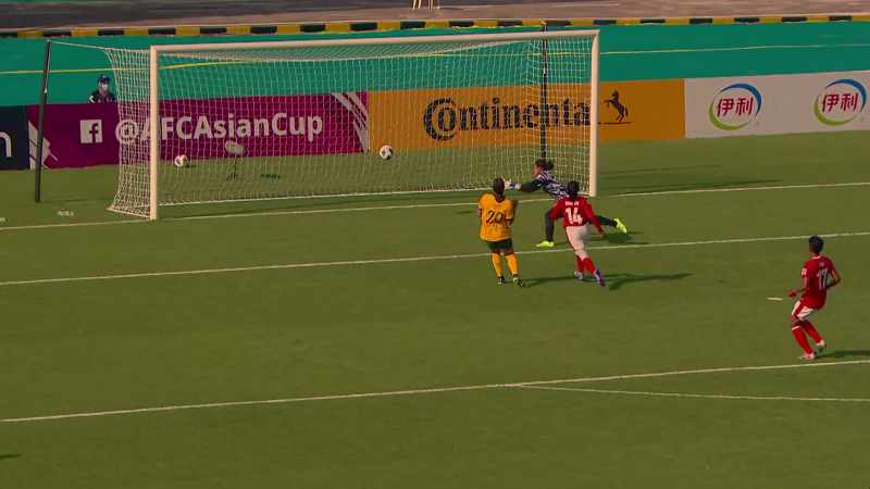 COMMENTATOR 1: That's a good ball. The flag has stayed down again