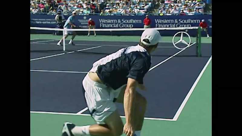 [commentator 2] Against all odds, Mardy Fish has won the first set