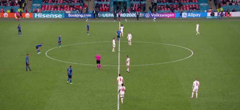[commentator] And it's extra time in the European Championship final
