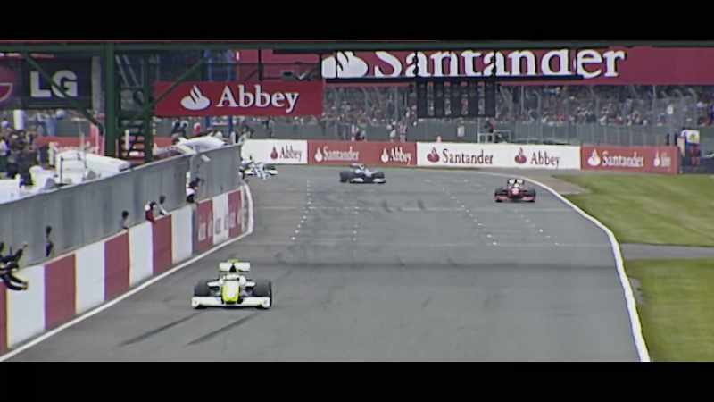 [commentator] Barrichello for third, so Brawn on the podium again