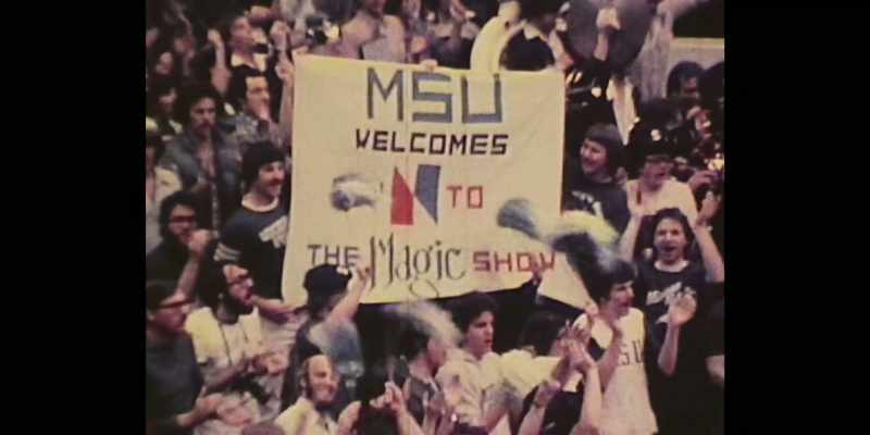 [commentator] Earvin ''Magic'' Johnson directing the Spartan Ballet Company