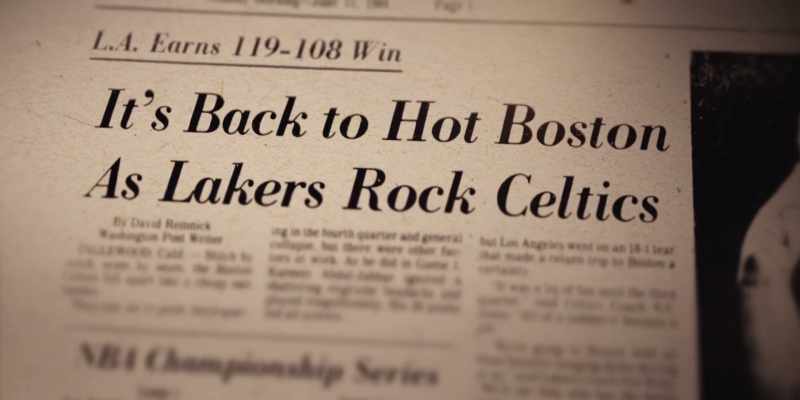 [commentator] …to Boston for game seven. That is going to be Magic and Larry Bird