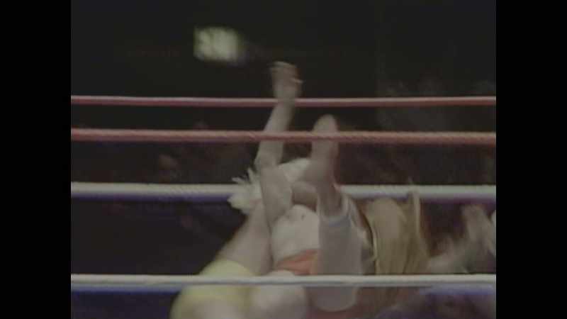 [commentator] Hulk has the Sheik's robe, and he clotheslined him with it!
