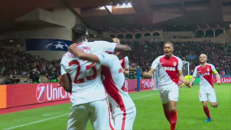 [commentator] Monaco make it 3-1. The dream is over for City