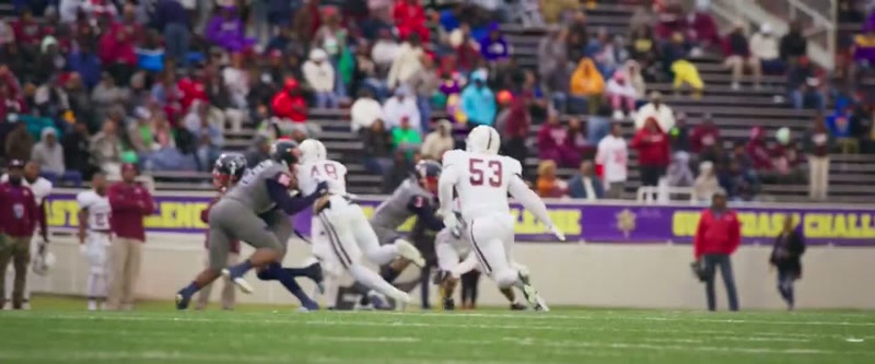[commentator] Second down at about seven and Hunter getting a big first down