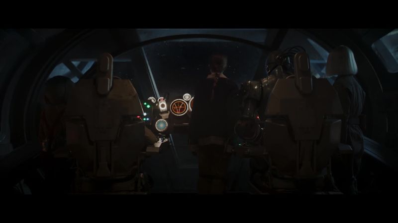 [computer beeps] - [starship whirring]