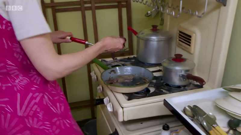 Concerned about keeping it fresh, she's cooking it all at once