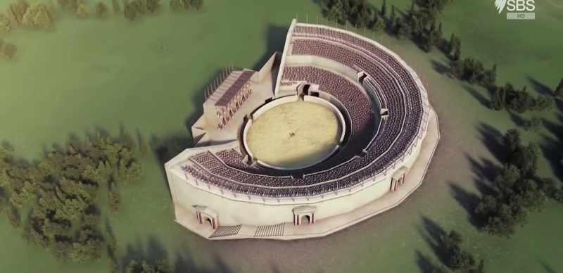 Constructed in the late first century AD