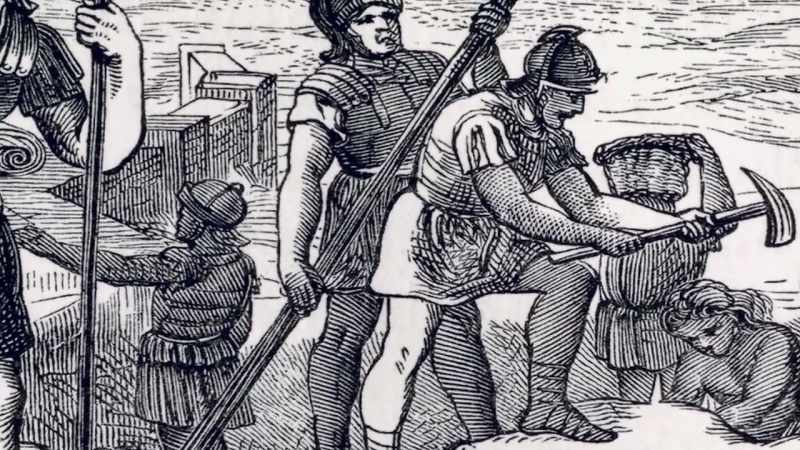 Construction began in 122 AD