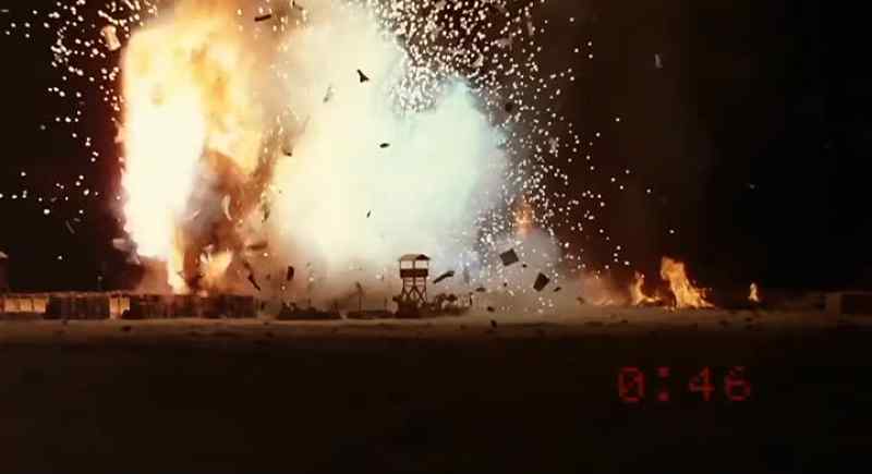 [continuous explosions]
