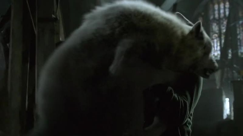 (cord snapping) (roaring)
