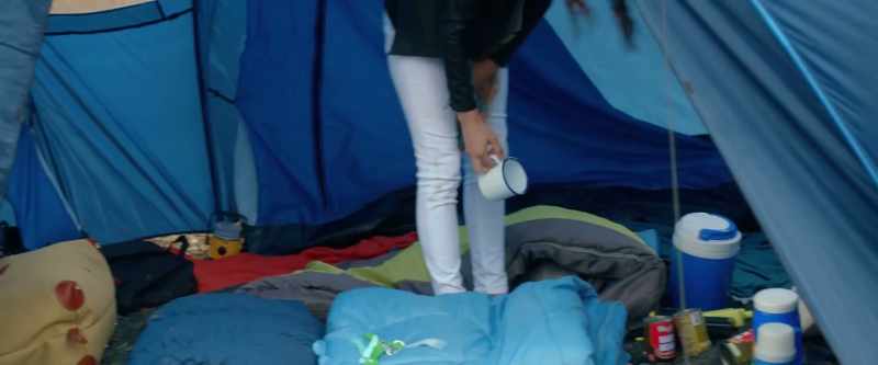 Could you help tidy up? Fucking done with camping