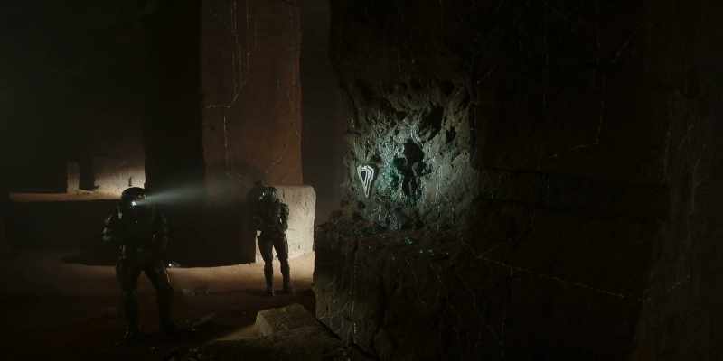 Covenant forces appear to be excavating