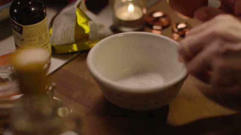 Crack an egg into a bowl