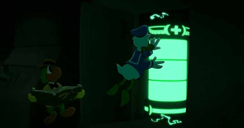 (crackles) -(powers up)