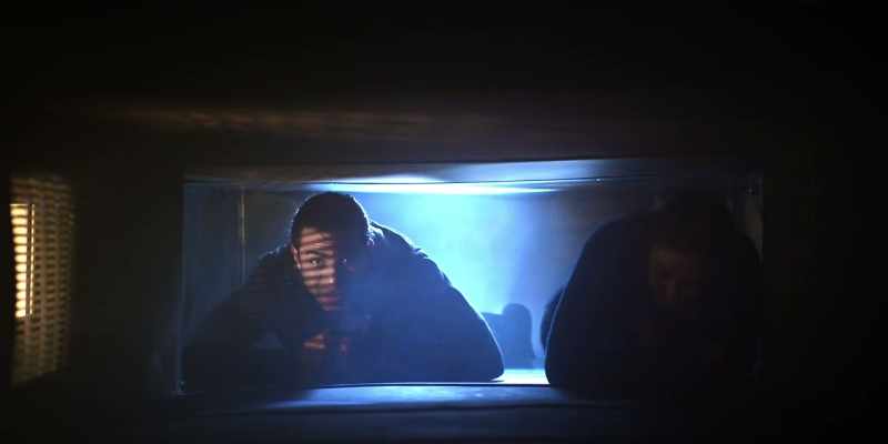 Crawling threw an HVAC like Bruce Will... dammit