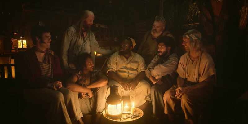 (crew chuckling) - It'll be an honor to serve under you, Cap'n
