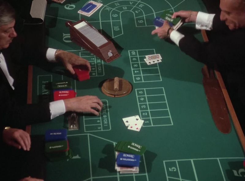 (CROUPIER SPEAKING FRENCH)