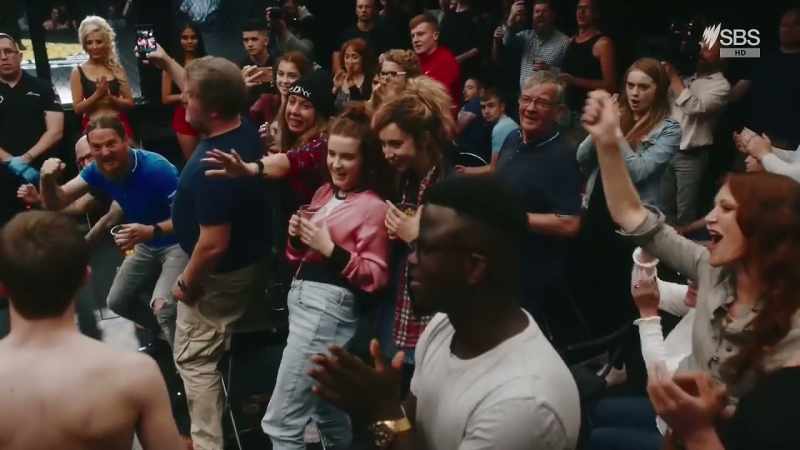 CROWD: (CHANT) Damo, Damo, Damo, Damo, Damo