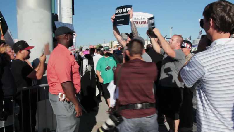 [crowd chanting] Trump! Trump! Trump!