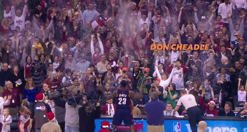 [crowd cheering] -[hip-hop music playing]