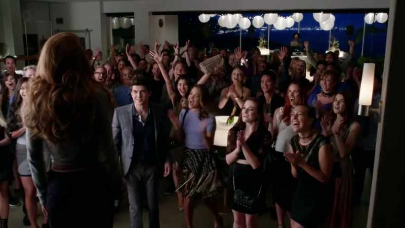 [crowd cheering]
