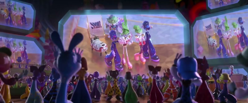 [crowd cheering]