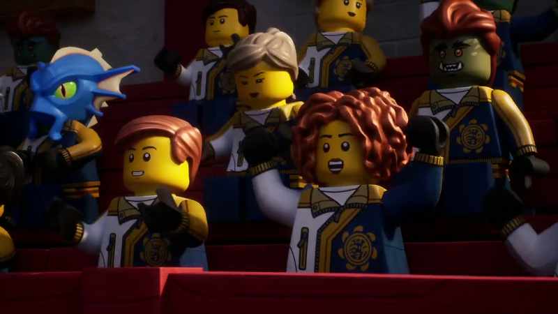 [crowd cheering]