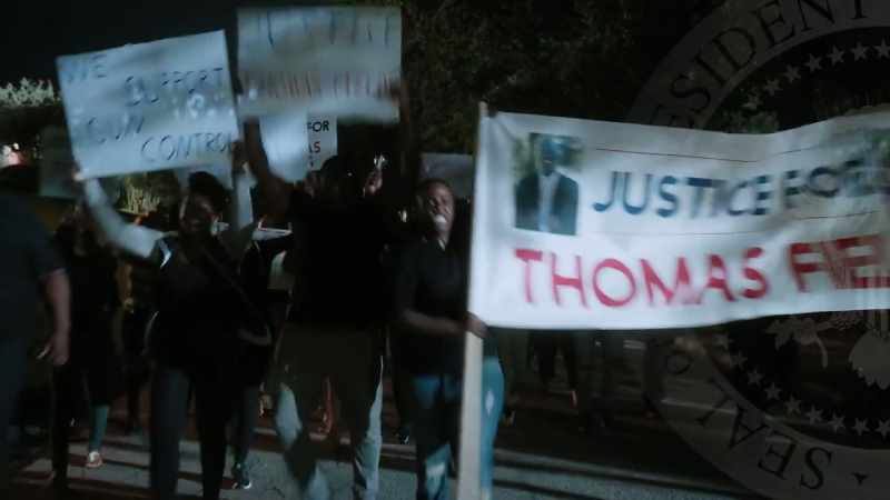 CROWD: JUSTICE FOR THOMAS!