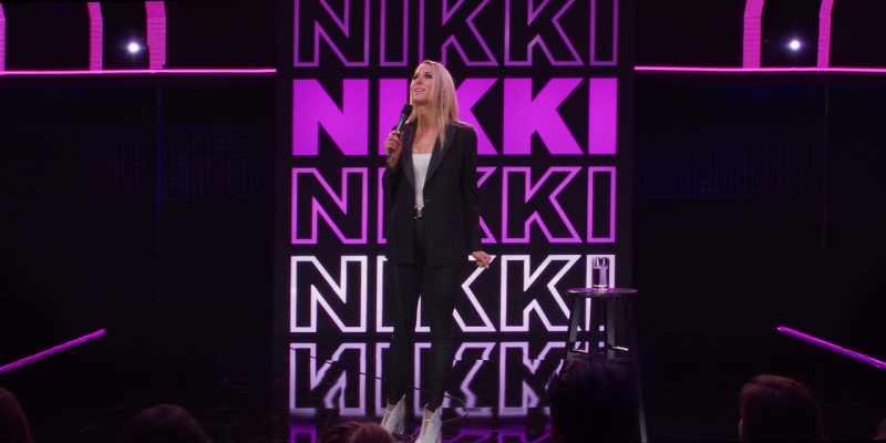 [crowd laughing, Nikki exhales]