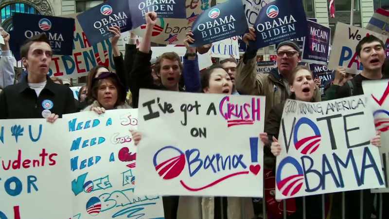 [Crowd] Obama, Obama, Obama
