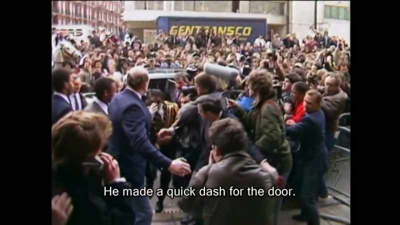 [crowd screaming] -[reporter]