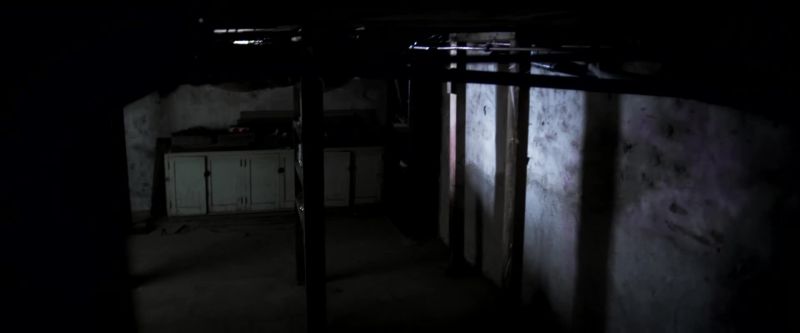 [cupboard doors thudding] -[eerie music]