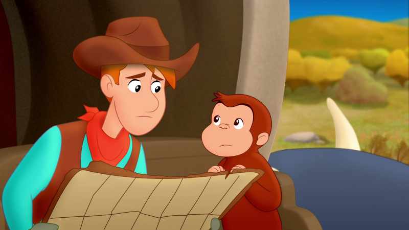 (Curious George chattering)