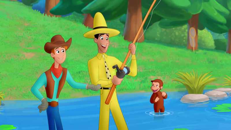 (Curious George chattering)
