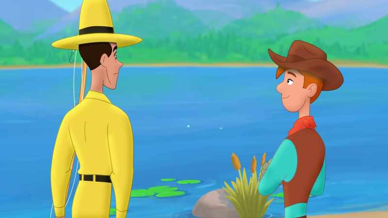 (Curious George chattering)