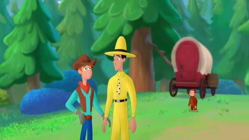 (Curious George chattering)