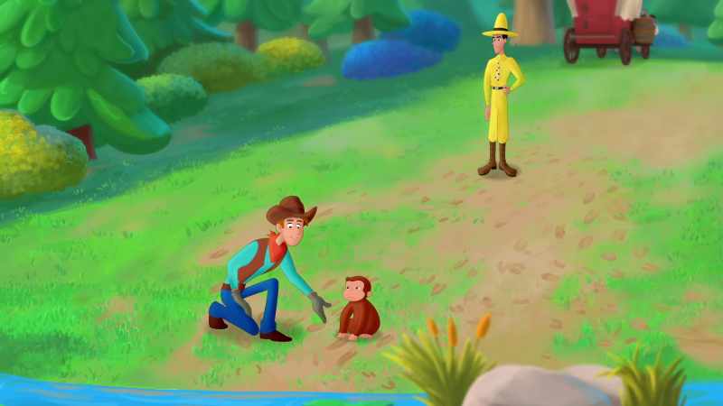 (Curious George chattering)