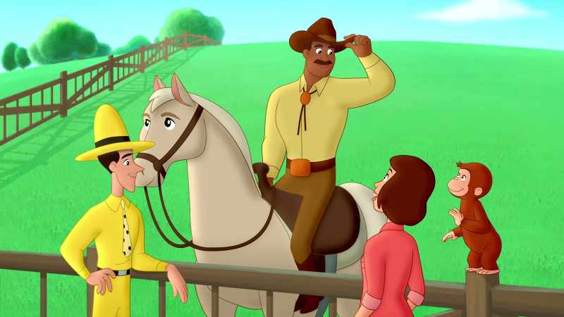 (Curious George chattering)