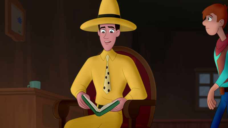 (Curious George chattering)