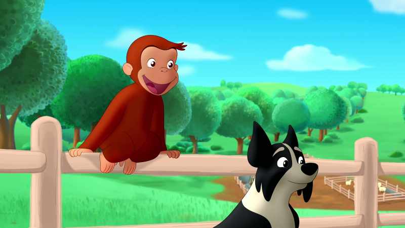 (Curious George chattering)