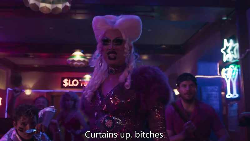 Curtains up, bitches
